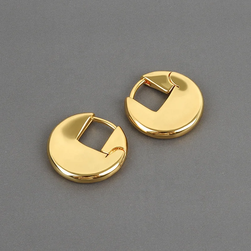 Simple personality fashion irregular geometric chunky real gold plated hoop earrings for women jewelry, Gold/silver
Simple personality fashion irregular geometric chunky real gold plated hoop earrings for women jewelry, Gold/silver