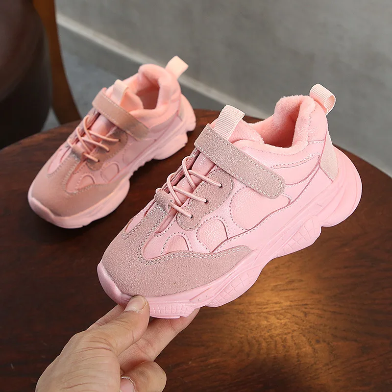 Kids sport shoes in winter girl casual shoes old father style wholesale, Pink/gray/black
Kids sport shoes in winter girl casual shoes old father style wholesale, Pink/gray/black