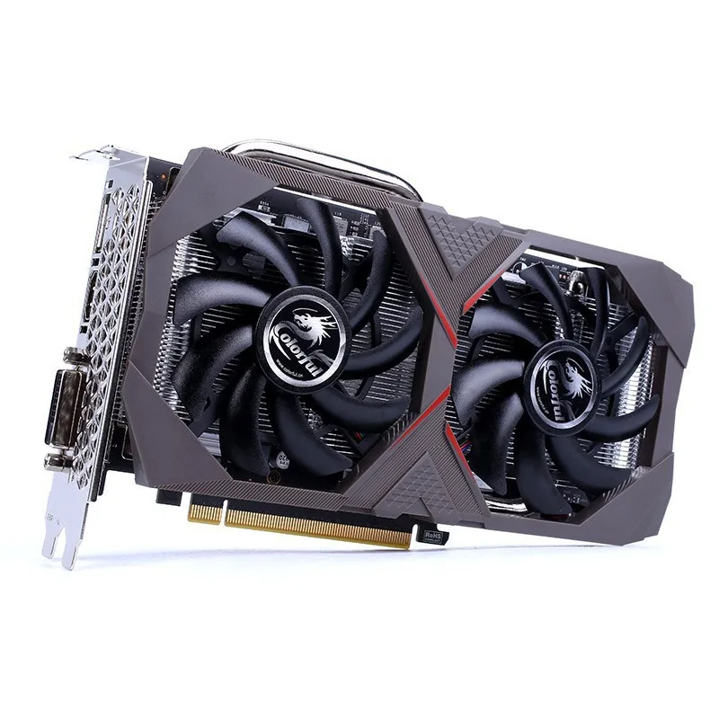 Colorful NetChi GTX1660TI gaming chicken 6G red and black contrast dual-fan graphics card
Colorful NetChi GTX1660TI gaming chicken 6G red and black contrast dual-fan graphics card