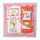 Latest Design Floral Digital Print Custom Viscose Head Scarf Customised Polyester Scarf
