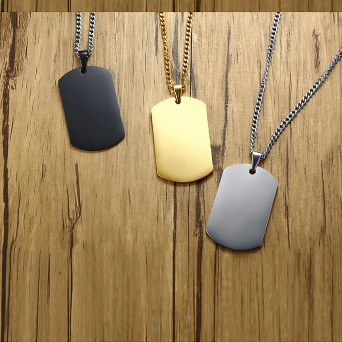 Wholesale Army Brand Personalized Custom LOGO Necklace Dog Tag Fine Polished Stainless Steel Dog Tag Identity Necklace
Wholesale Army Brand Personalized Custom LOGO Necklace Dog Tag Fine Polished Stainless Steel Dog Tag Identity Necklace