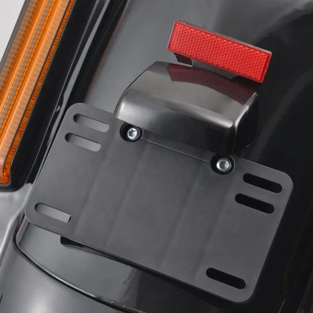 Motorcycle Black Rear Fender System LED Tail Light Fit For 2014-2019 Harley Touring FLTRX FLHX FLTRX FLHTCU Ultra Limited