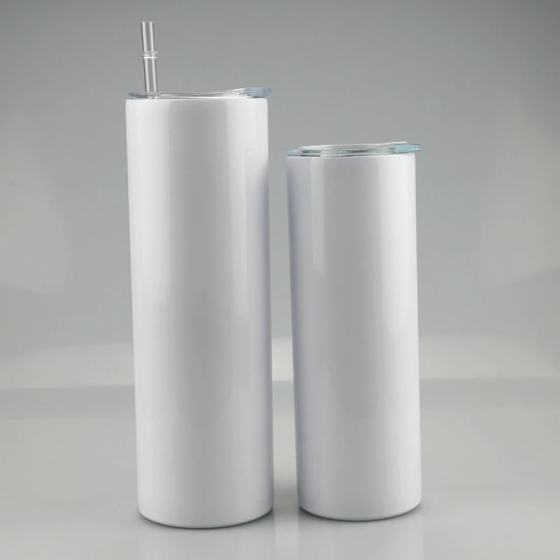 Heat Press Activated Stainless Steel White 15oz 20oz 30oz Skinny Sublimation Blanks Tumbler Straight Cups, White or customized
Heat Press Activated Stainless Steel White 15oz 20oz 30oz Skinny Sublimation Blanks Tumbler Straight Cups, White or customized