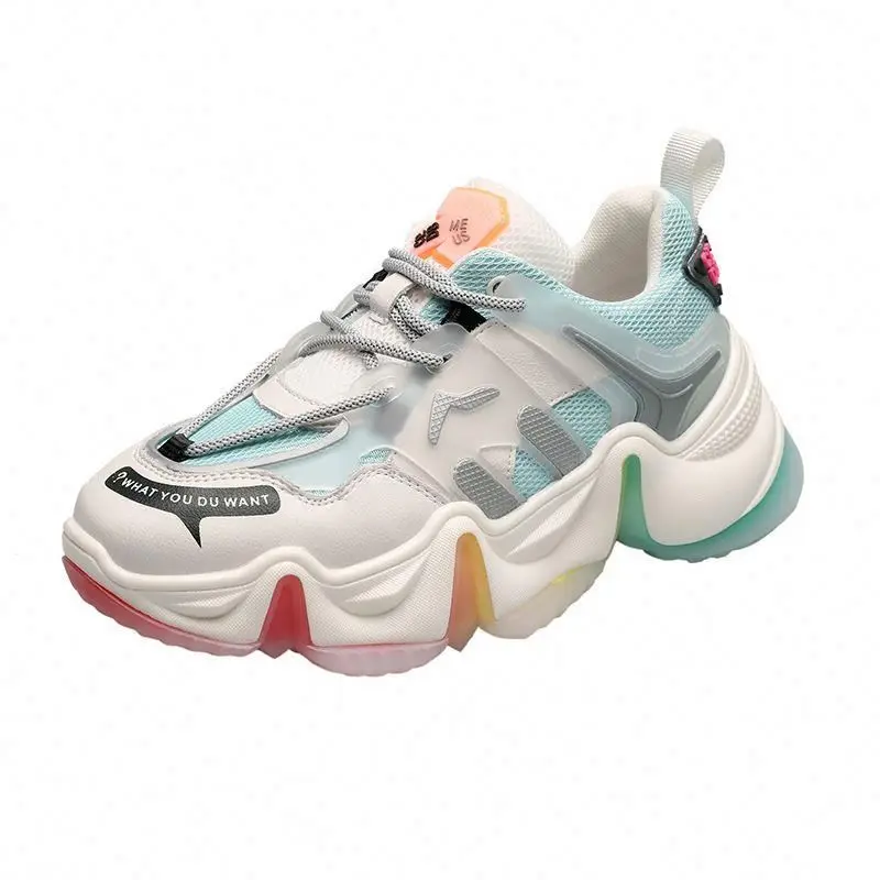 2020 High Quality Rainbow Outsole Fashion Sneakers Women's Sport Shoes, Blue/grey
2020 High Quality Rainbow Outsole Fashion Sneakers Women's Sport Shoes, Blue/grey