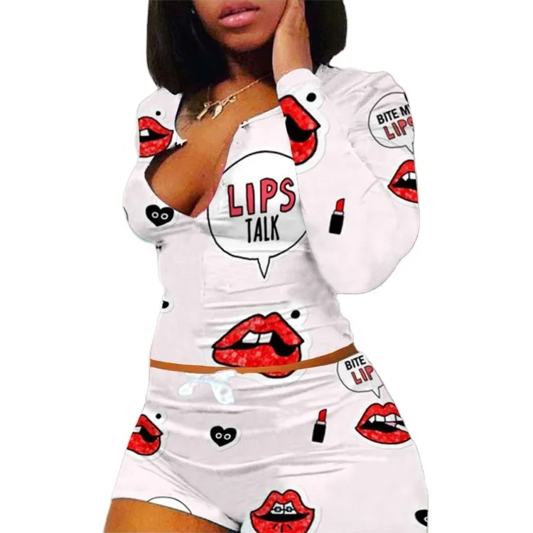 S-4XL Sexy Bodycon Long Sleeve Romper Sleepwear Shorts Adult Pajamas Set For Women, 5 colors
S-4XL Sexy Bodycon Long Sleeve Romper Sleepwear Shorts Adult Pajamas Set For Women, 5 colors