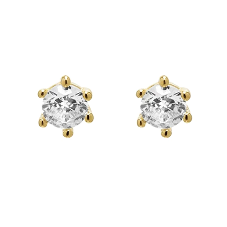 Trendy design for Women Earrings Jewelry 925 Sterling Silver Cubic Zircon Small 18k Gold Plated Stud Earrings
Trendy design for Women Earrings Jewelry 925 Sterling Silver Cubic Zircon Small 18k Gold Plated Stud Earrings