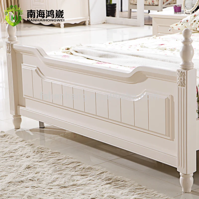 Latest Design Guangdong Manufacturer Super King Size Wooden Bed