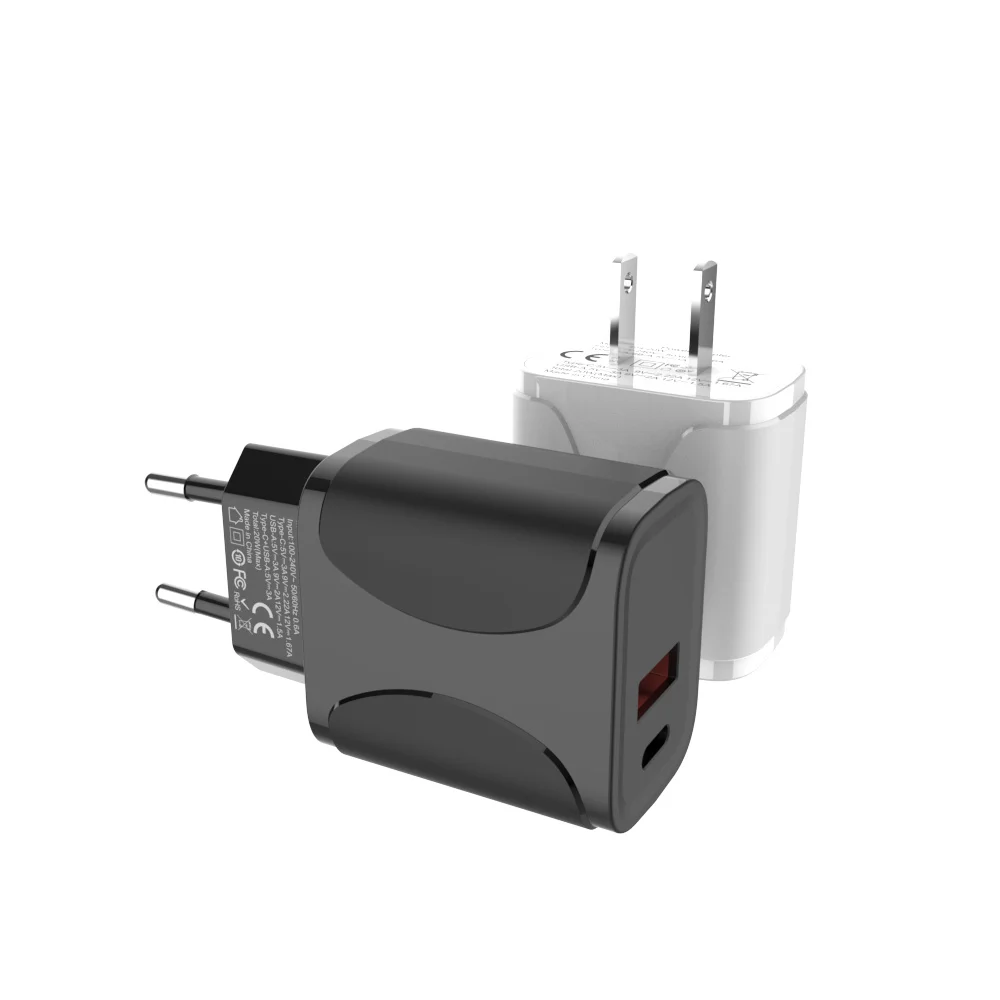 2021 new Wholesale On stock PD 20w super charger, dual port usb wall charger type c fast charging ,qc 3.0 usb c charger adapter, Black white customized
2021 new Wholesale On stock PD 20w super charger, dual port usb wall charger type c fast charging ,qc 3.0 usb c charger adapter, Black white customized