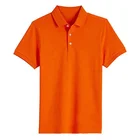 100% Cotton Short Sleeve 200gsm US Orange Polo Shirts