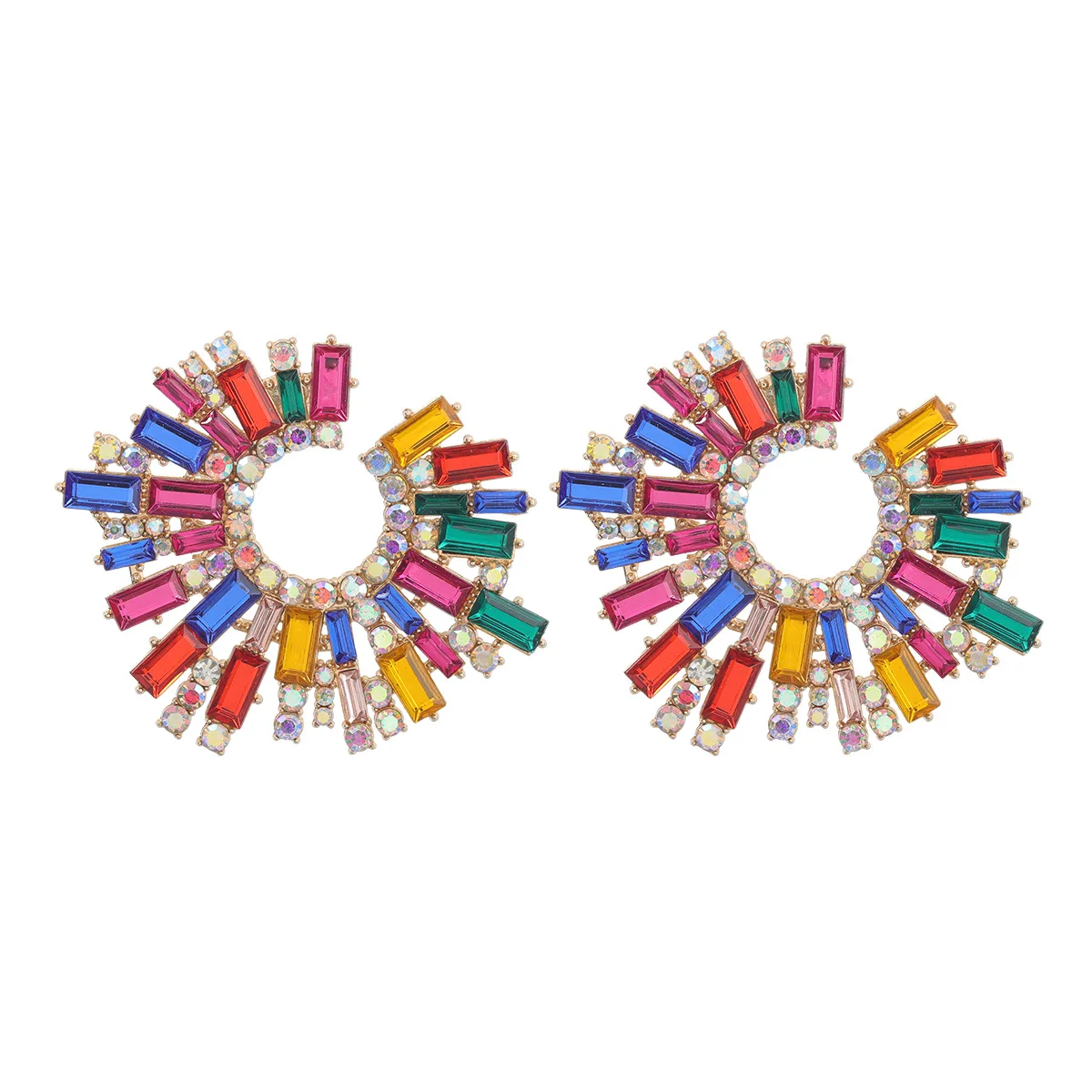 Fashion High Quality Colorful Crystals Drop Jewelry For Women Fashion Rhinestone Earrings 2021
Fashion High Quality Colorful Crystals Drop Jewelry For Women Fashion Rhinestone Earrings 2021