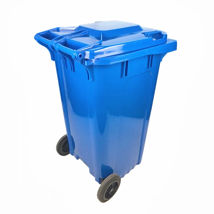 Best Selling Stackable Outdoor Public 240L HDPE Waste Bin with Wheels supplier