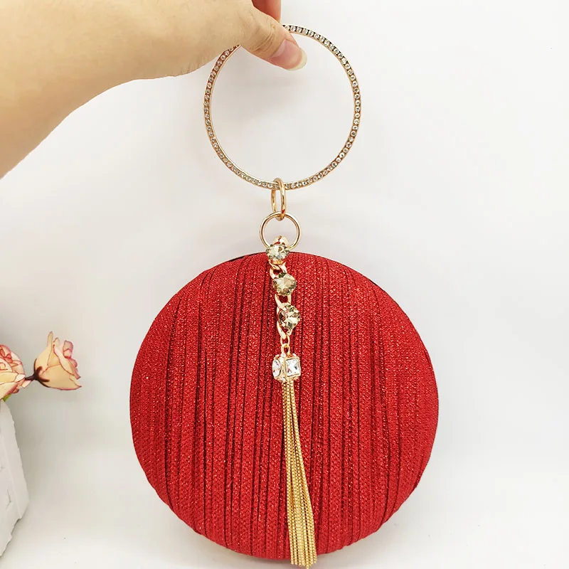 Wedding Party Crossbody Purse Women Shoulder Bag Gold Cages Round Sequins Metal Ball Clutch Evening Bag
Wedding Party Crossbody Purse Women Shoulder Bag Gold Cages Round Sequins Metal Ball Clutch Evening Bag