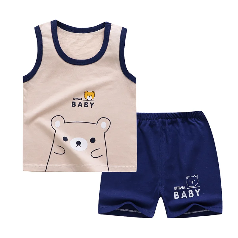 Factory price 2021 new baby sleeveless vest two-piece 100% cotton children's home service
Factory price 2021 new baby sleeveless vest two-piece 100% cotton children's home service