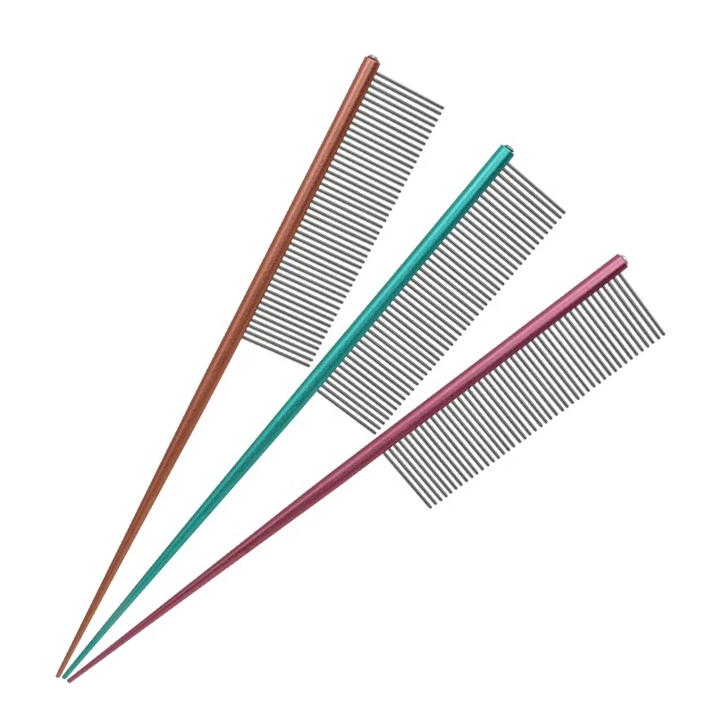 Factory Wholesale Custom Logo Stainless Steel Cat Pin Hair Comb Metal Dog Pet Grooming Comb
Factory Wholesale Custom Logo Stainless Steel Cat Pin Hair Comb Metal Dog Pet Grooming Comb