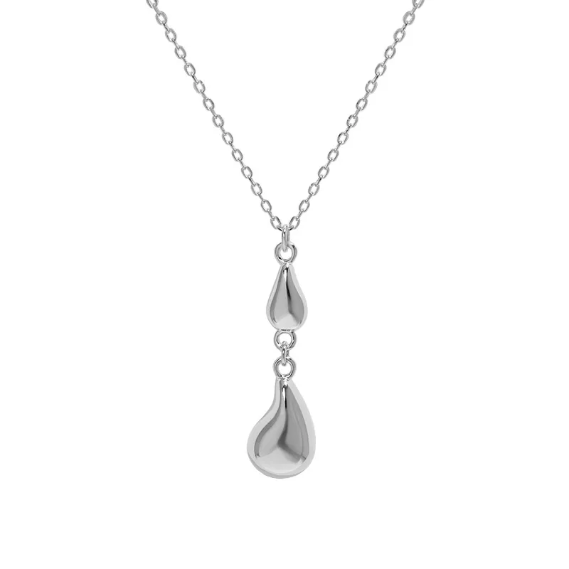 VIANRLA 925 Sterling Silver 18k Gold Water Drop Pendant Necklace For Women Jewelry Wholesale Free Laser Logo
VIANRLA 925 Sterling Silver 18k Gold Water Drop Pendant Necklace For Women Jewelry Wholesale Free Laser Logo
