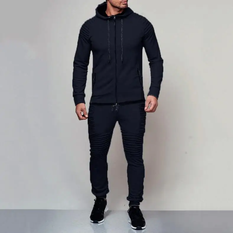 Men's Hooded Sports Suits Solid Color Casual Sweater Trousers Suit Outdoor Sports Leisure Cardigan Sweater
Men's Hooded Sports Suits Solid Color Casual Sweater Trousers Suit Outdoor Sports Leisure Cardigan Sweater