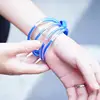 Multi-layer Glitter Filled Jelly Bracelet All Weather Stack Glitter Silicone Bangles 2019 Women Bowknot Christmas Jewelry