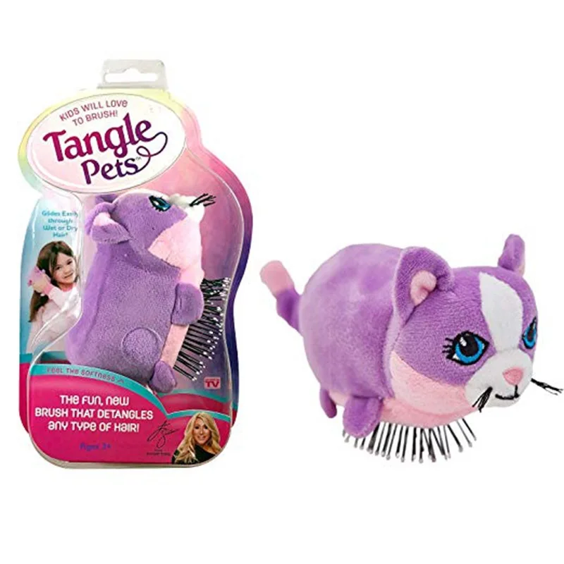 New custom funny product tangle pets hairbrush children's animal comb massage comb plush toy magic comb, White/blue/purple
New custom funny product tangle pets hairbrush children's animal comb massage comb plush toy magic comb, White/blue/purple