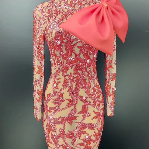 shiny crystal pearls diamonds striped floral patterns bowknot long sleeve high neck tight evening dresses bodycon sheath
shiny crystal pearls diamonds striped floral patterns bowknot long sleeve high neck tight evening dresses bodycon sheath