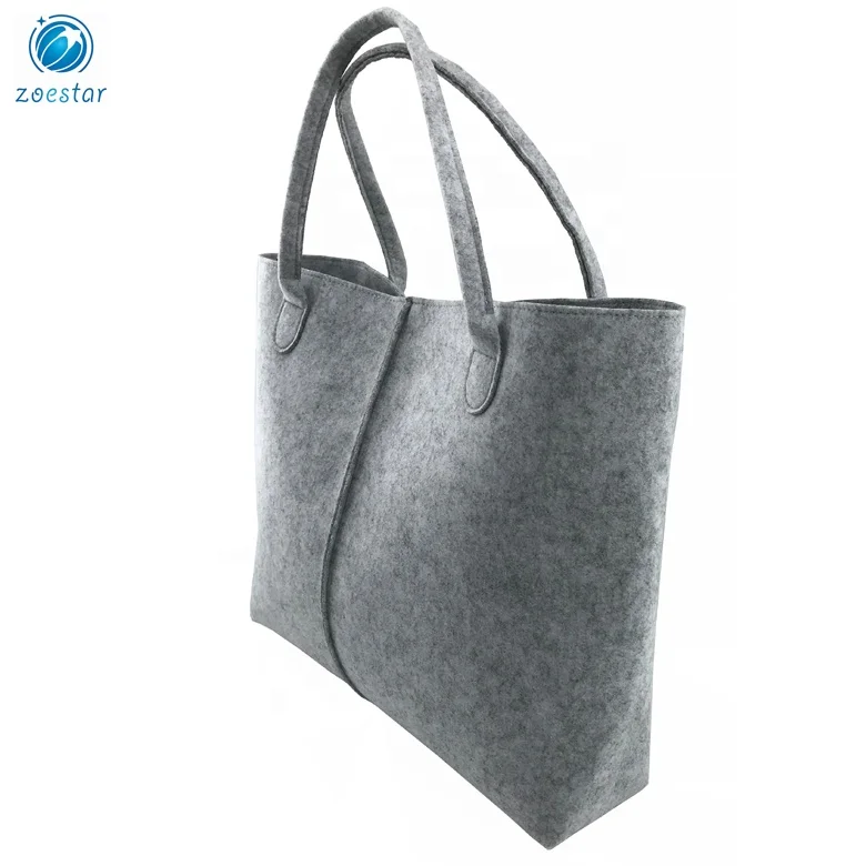 Large Capacity Felt Handbag for Women Lady Daily Shopping Tote Bag