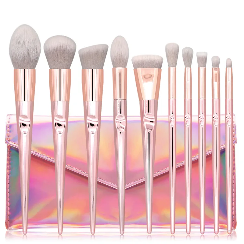 Wholesale Makeup Brush 10pcs foundation brush set with PU bag makeup brush, Photo shown
Wholesale Makeup Brush 10pcs foundation brush set with PU bag makeup brush, Photo shown