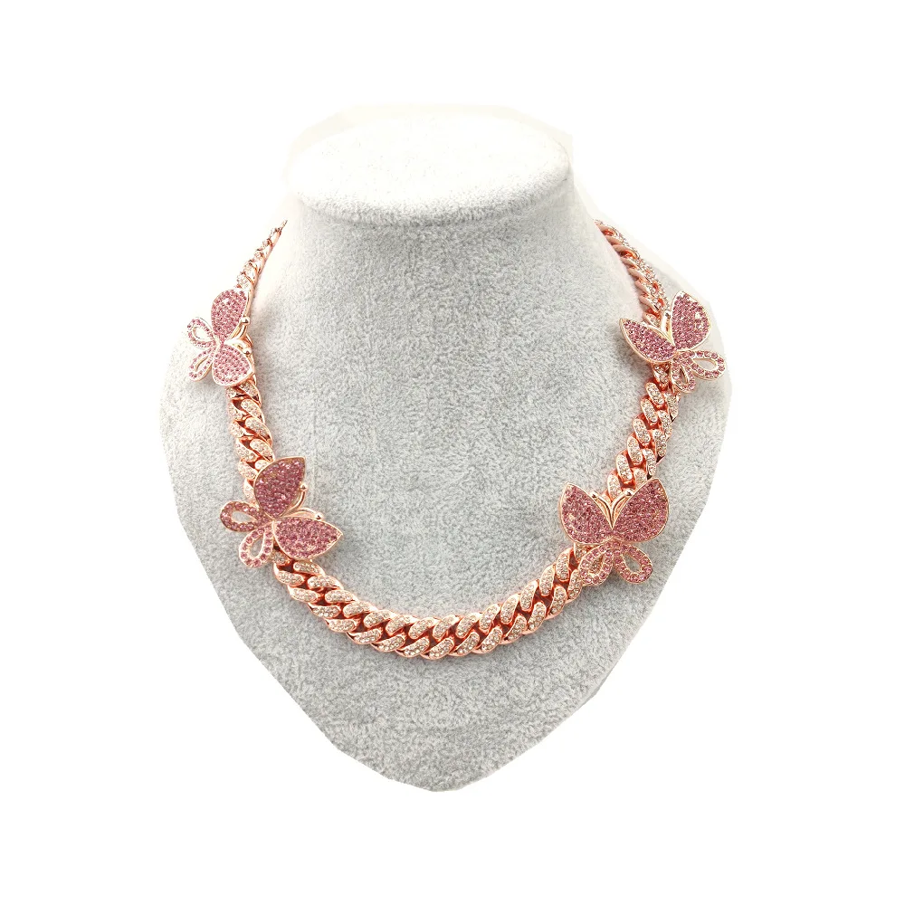 JJ105 Hot sale Luxury women iced out jewelry diamond cuban link chain butterfly necklace
JJ105 Hot sale Luxury women iced out jewelry diamond cuban link chain butterfly necklace