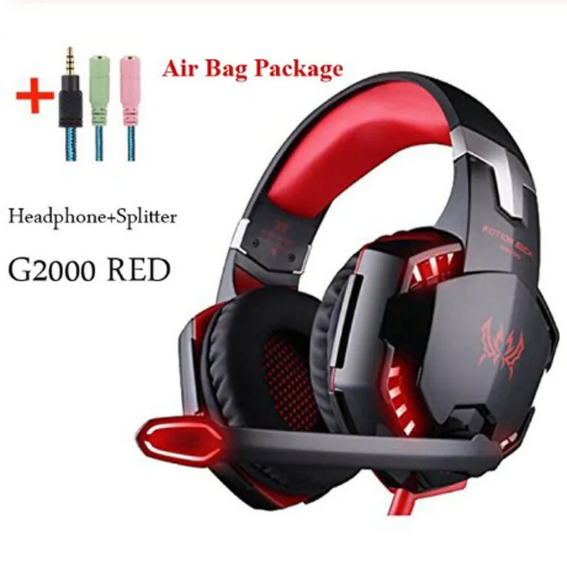 Deep Bass Gaming Headset Earphone Headband Stereo Headphones with Mic LED Light for PC Gamer
Deep Bass Gaming Headset Earphone Headband Stereo Headphones with Mic LED Light for PC Gamer