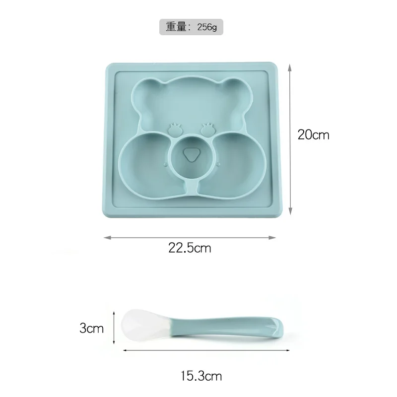 Food safe fashion Baby toddler kids Feeding plate Set silicone bib mold Plates Spoons
Food safe fashion Baby toddler kids Feeding plate Set silicone bib mold Plates Spoons
