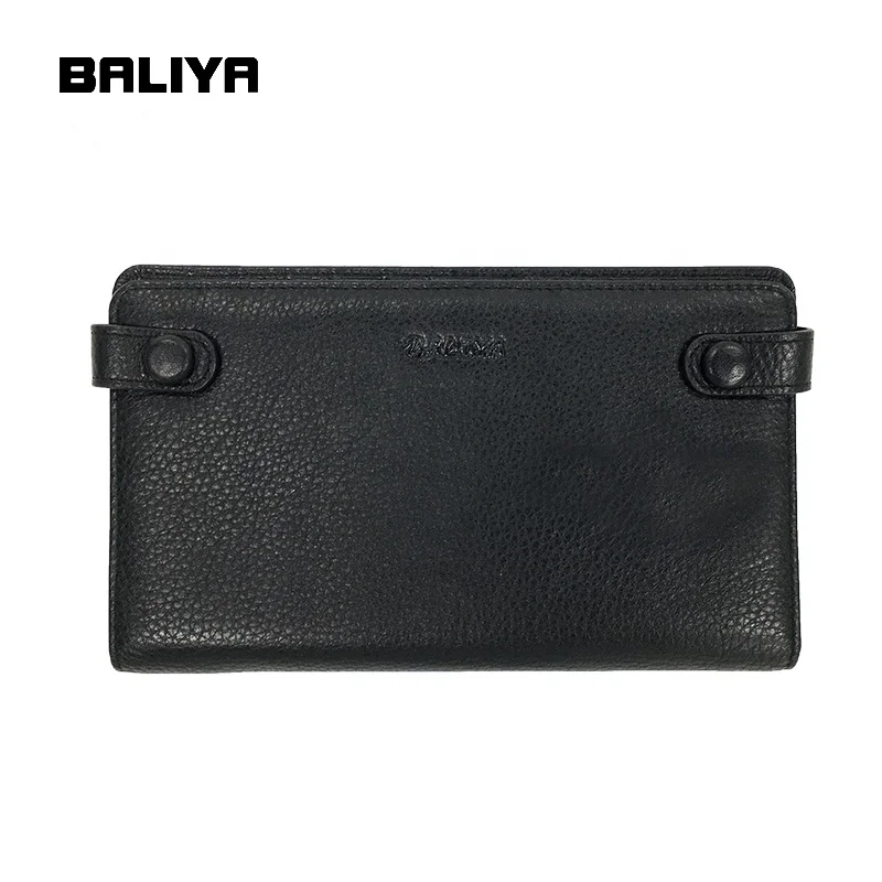 BALIYA Vintage Black Zipper Multifunctional Leather Long Wallet For Men Handle
BALIYA Vintage Black Zipper Multifunctional Leather Long Wallet For Men Handle