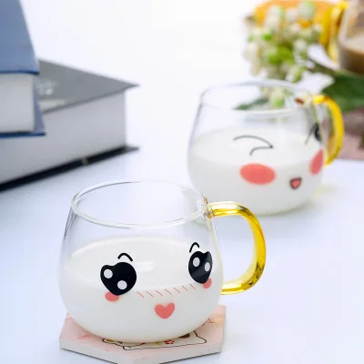 Mikenda hotsale high borosilicate glass double cute mug household heat resistant transparent
Mikenda hotsale high borosilicate glass double cute mug household heat resistant transparent