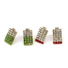 Creative Earrings Jewelry Type and Crystal, Rhinestone Main Stone Personalized Battery earrings Brass earrings Studs