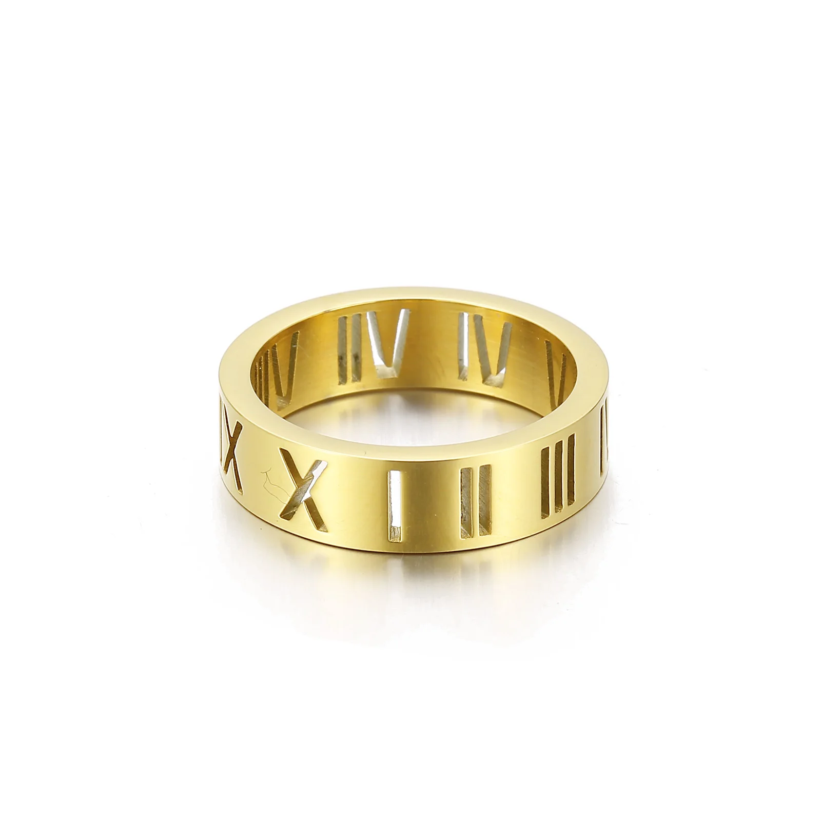 Fashion Personality temperament Design Stainless Steel Roman Number Ring, Silver/gold
Fashion Personality temperament Design Stainless Steel Roman Number Ring, Silver/gold