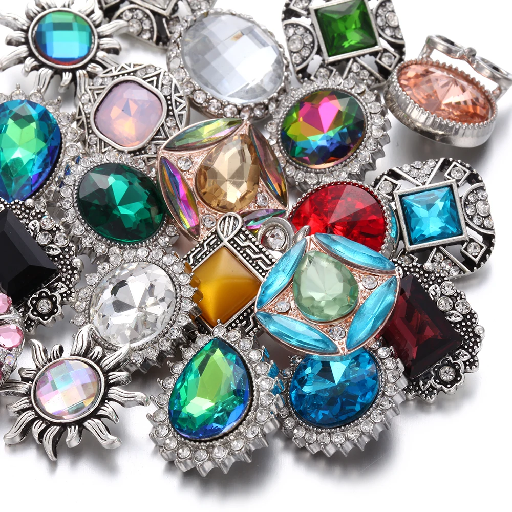 Snap Jewelry Mixed Colorful Rhinestone Crystal 18mm Snap Button Jewelry Fit Snap Bracelet DIY Charms Jewelry
Snap Jewelry Mixed Colorful Rhinestone Crystal 18mm Snap Button Jewelry Fit Snap Bracelet DIY Charms Jewelry