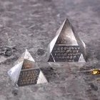 Clear Dome Glass Magnifier Crystal Pyramid Paperweight