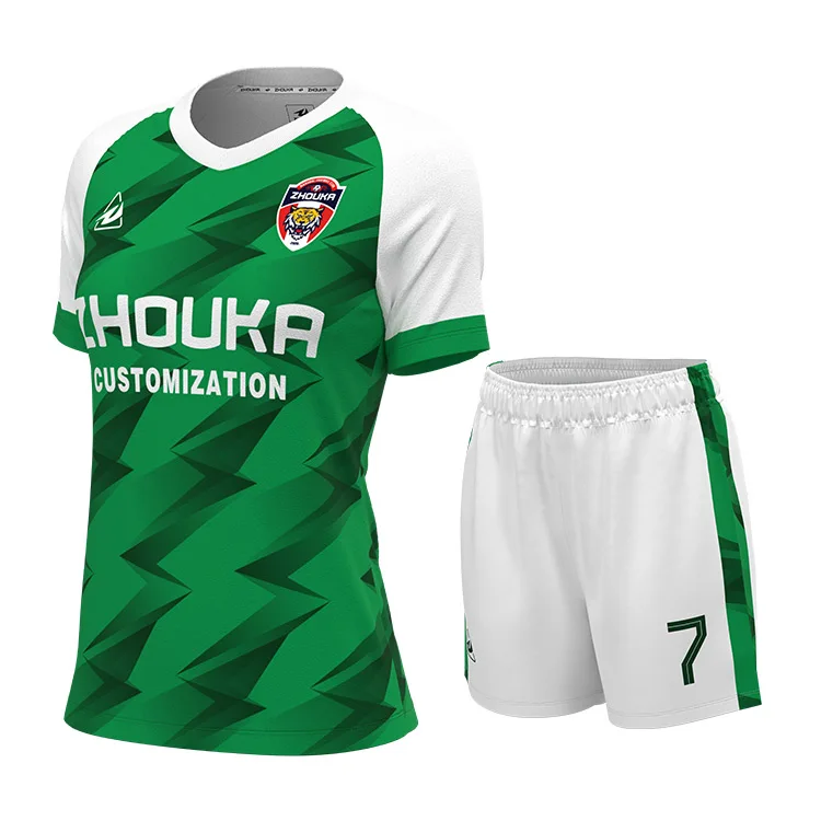 22/23 Women sublimation print custom soccer jersey football adult soccer uniform green rhombus print soccer uniform
22/23 Women sublimation print custom soccer jersey football adult soccer uniform green rhombus print soccer uniform