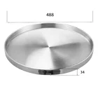 201/304 Stainless Steel Double-Wall Serving Tray for Restaurant