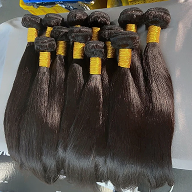 

10A 12A Raw Unprocessed Cuticle Aligned Hair Extension Bulk Wholesale Virgin Brazilian Hair Bundles With Lace Front Closure