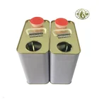 2L empty rectangular oil tin cans with plastic cap manufacturer wholesale
