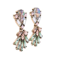 ed00807b Latest Design Colorful Stone Green Flower Women Earring Jewelry Huggie Earrings
ed00807b Latest Design Colorful Stone Green Flower Women Earring Jewelry Huggie Earrings