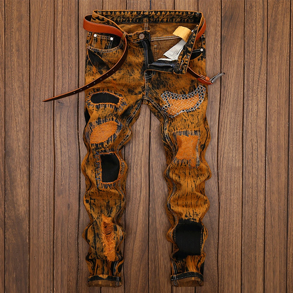 Men's Trendy Distressed Jeans High Quality 2021 New Design Mens Denim Jeans Straight Fit Casual Motorcycle Jeans
Men's Trendy Distressed Jeans High Quality 2021 New Design Mens Denim Jeans Straight Fit Casual Motorcycle Jeans
