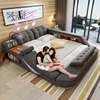 european style modern popular storage tatami fabric beds, king size bed and mattress