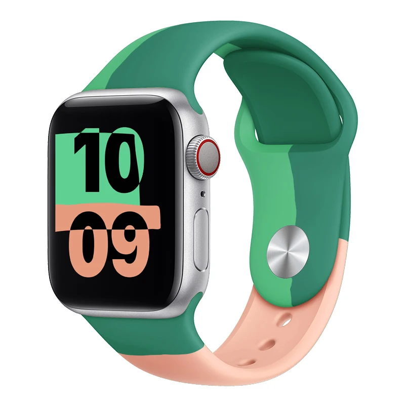Rainbow Dual Color Rubber Watch Bands For Apple All Series Watch Strap For Apple iWatch Series Black Unity Silicone Sport Band, Multi-color optional or customized
Rainbow Dual Color Rubber Watch Bands For Apple All Series Watch Strap For Apple iWatch Series Black Unity Silicone Sport Band, Multi-color optional or customized
