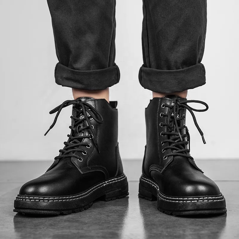 Boot Men Leather Black Army Men's Shoes Military Italian Work Ankle Casual Pu 2021 Office Sepatu Pria Boots, Purplish blue,pink grey,black,dark blue
Boot Men Leather Black Army Men's Shoes Military Italian Work Ankle Casual Pu 2021 Office Sepatu Pria Boots, Purplish blue,pink grey,black,dark blue