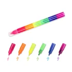 School Painting 6 Sections Graffiti Marker Highlighter Custom Logo Multicolor Pen