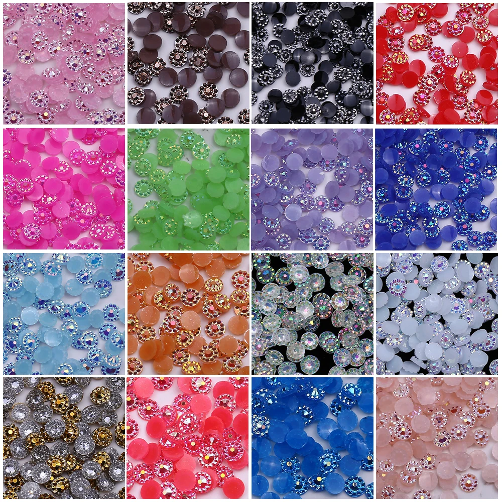 XULIN 4mm-6mm Hot Sale Not Hot Fix Flat Back Resin Sunflower Rhinestone For Nail Art
XULIN 4mm-6mm Hot Sale Not Hot Fix Flat Back Resin Sunflower Rhinestone For Nail Art