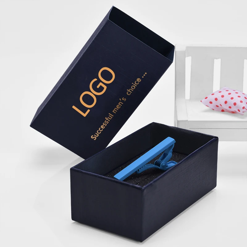 Custom Gift Box Colorful Neck Tie Clip Personalized Men Tie Clip with Custom Logo 
Custom Gift Box Colorful Neck Tie Clip Personalized Men Tie Clip with Custom Logo