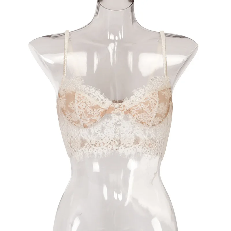 Hot 2021 summer new sling open back single breasted fashion temperament lace underwear, Customized color
Hot 2021 summer new sling open back single breasted fashion temperament lace underwear, Customized color