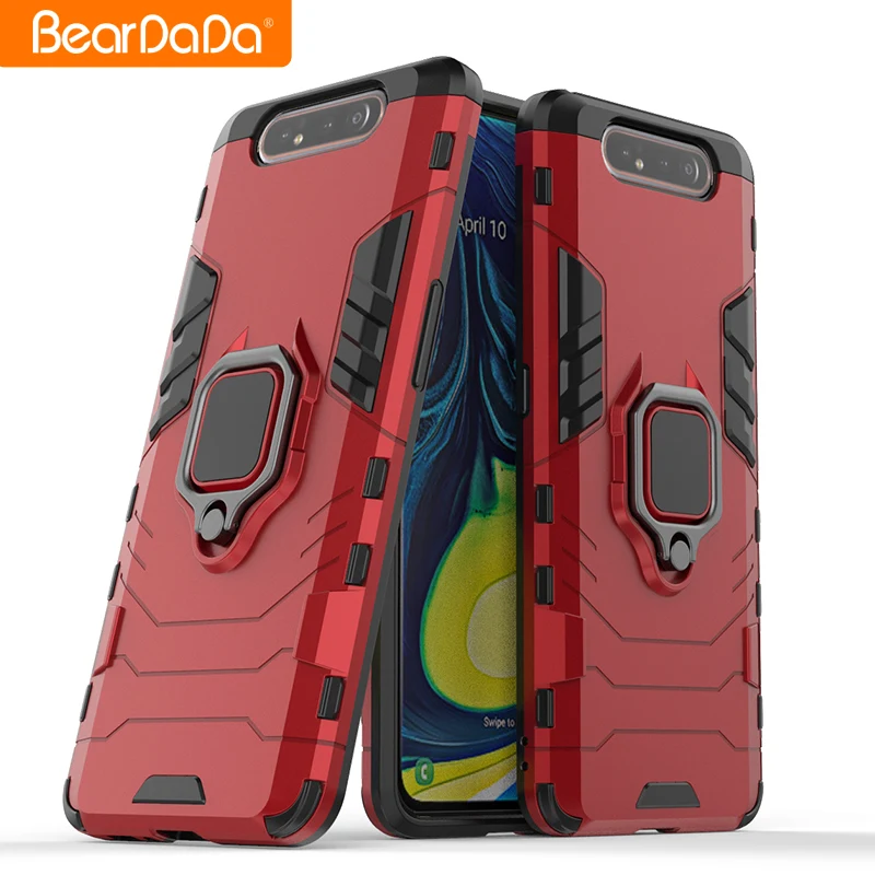 For Samsung A80 A90 Thin Shockproof Cell Phone Armor Case back Cover With Ring Stand Holder
For Samsung A80 A90 Thin Shockproof Cell Phone Armor Case back Cover With Ring Stand Holder