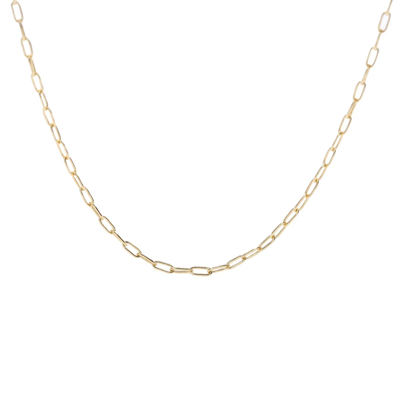 High quality S925 sterling silver fashion jewelry gold plated thin chain necklace for women
High quality S925 sterling silver fashion jewelry gold plated thin chain necklace for women