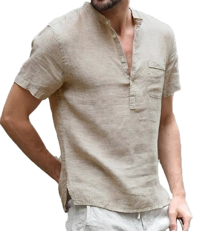 QC - 1425 New arrival fashion summer mens linen shirts cotton solid color shirts for men with pocket turtleneck men's shirts
QC - 1425 New arrival fashion summer mens linen shirts cotton solid color shirts for men with pocket turtleneck men's shirts